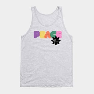 Sending Positive Vibes: Peace Tank Top